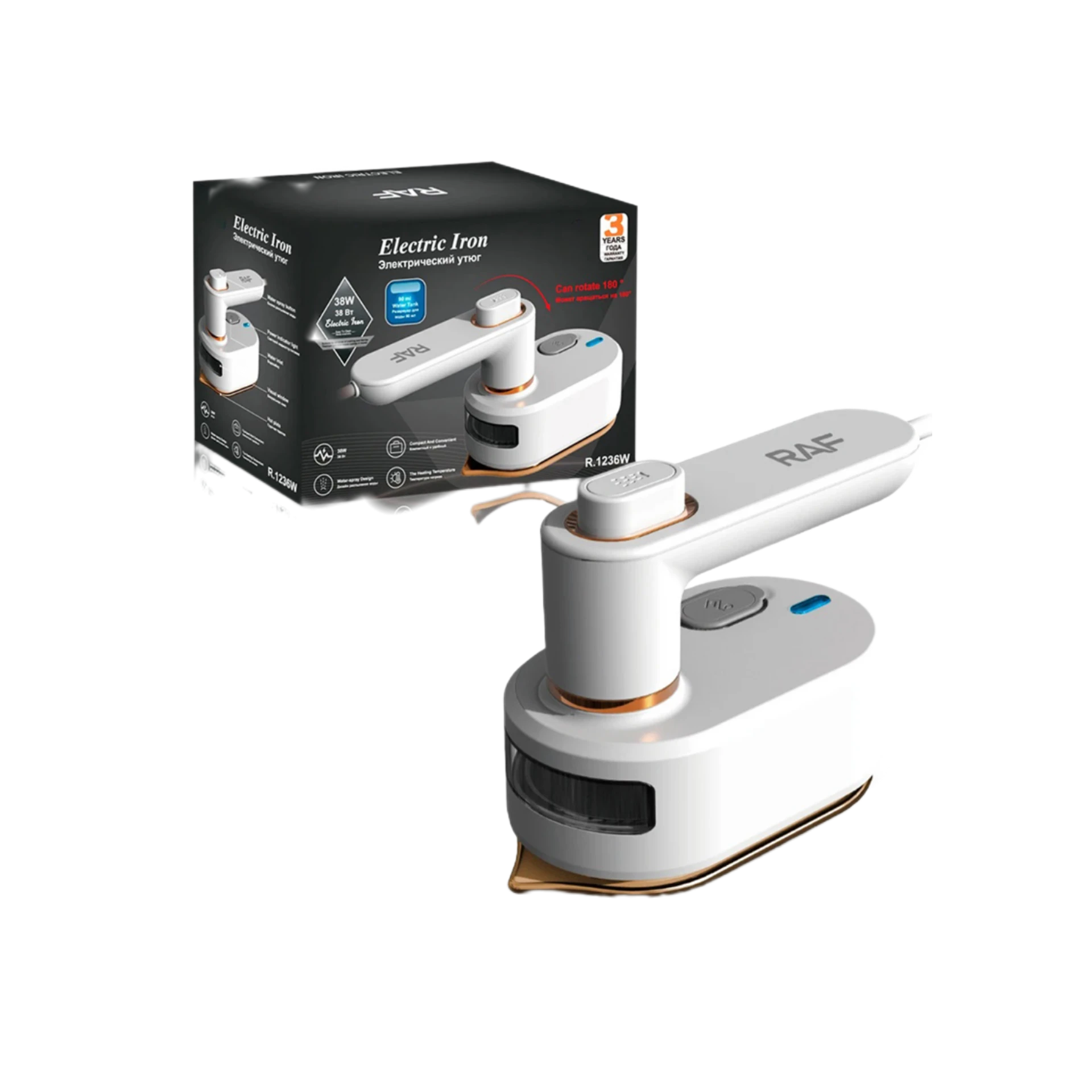 كاوية بخار المحمولة الأنيقة للملابس والسفر