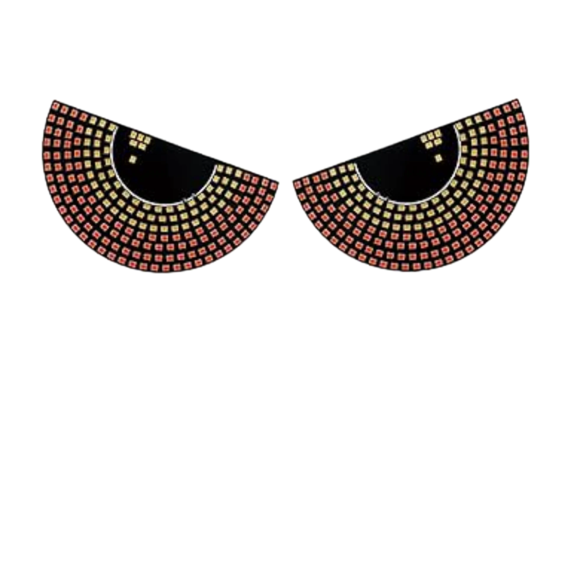 ملصق العيون المضيئة المتحركة للسيارة بتقنية LED