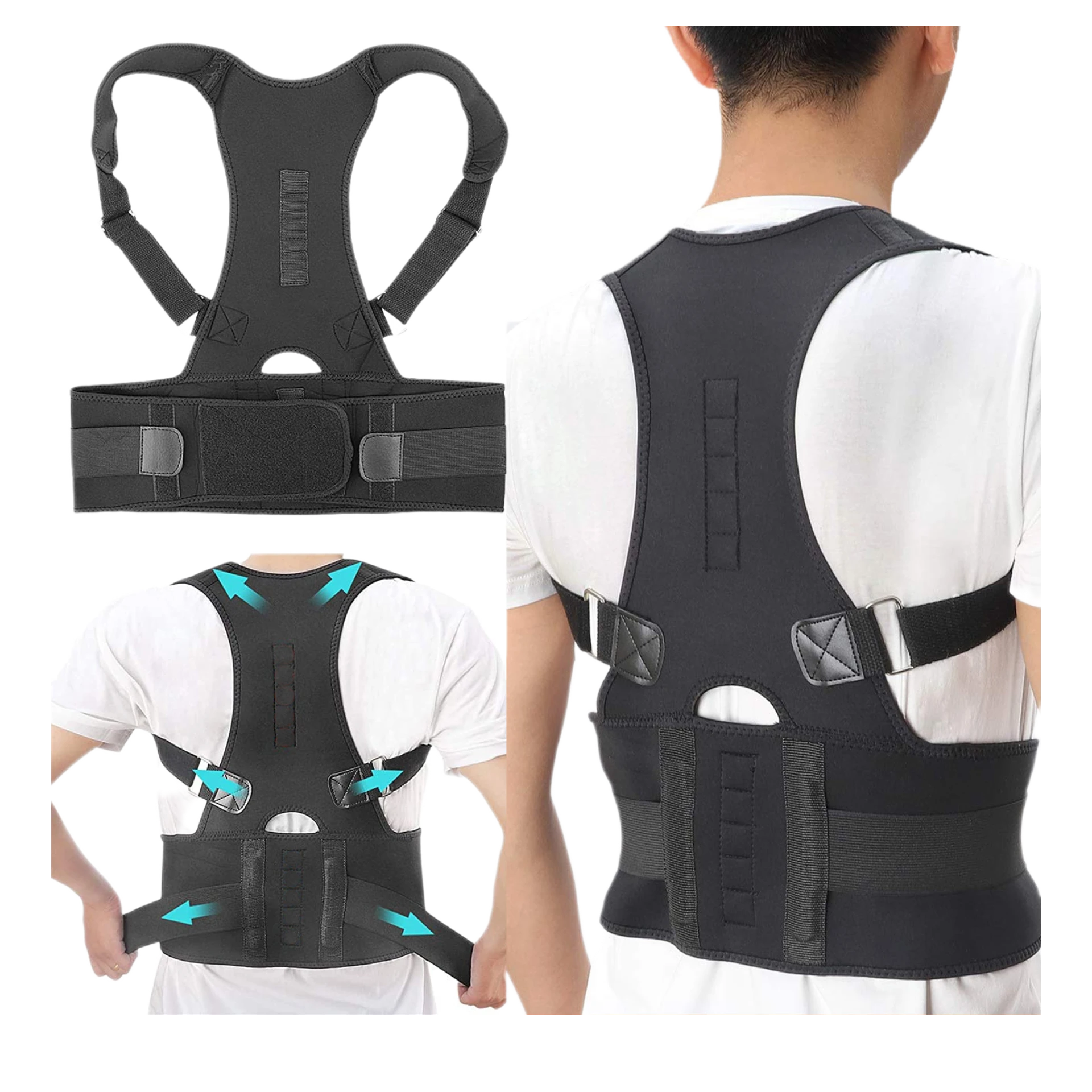 حزام دعم الظهر وتصحيح استقامة الظهر قابل للتعديل