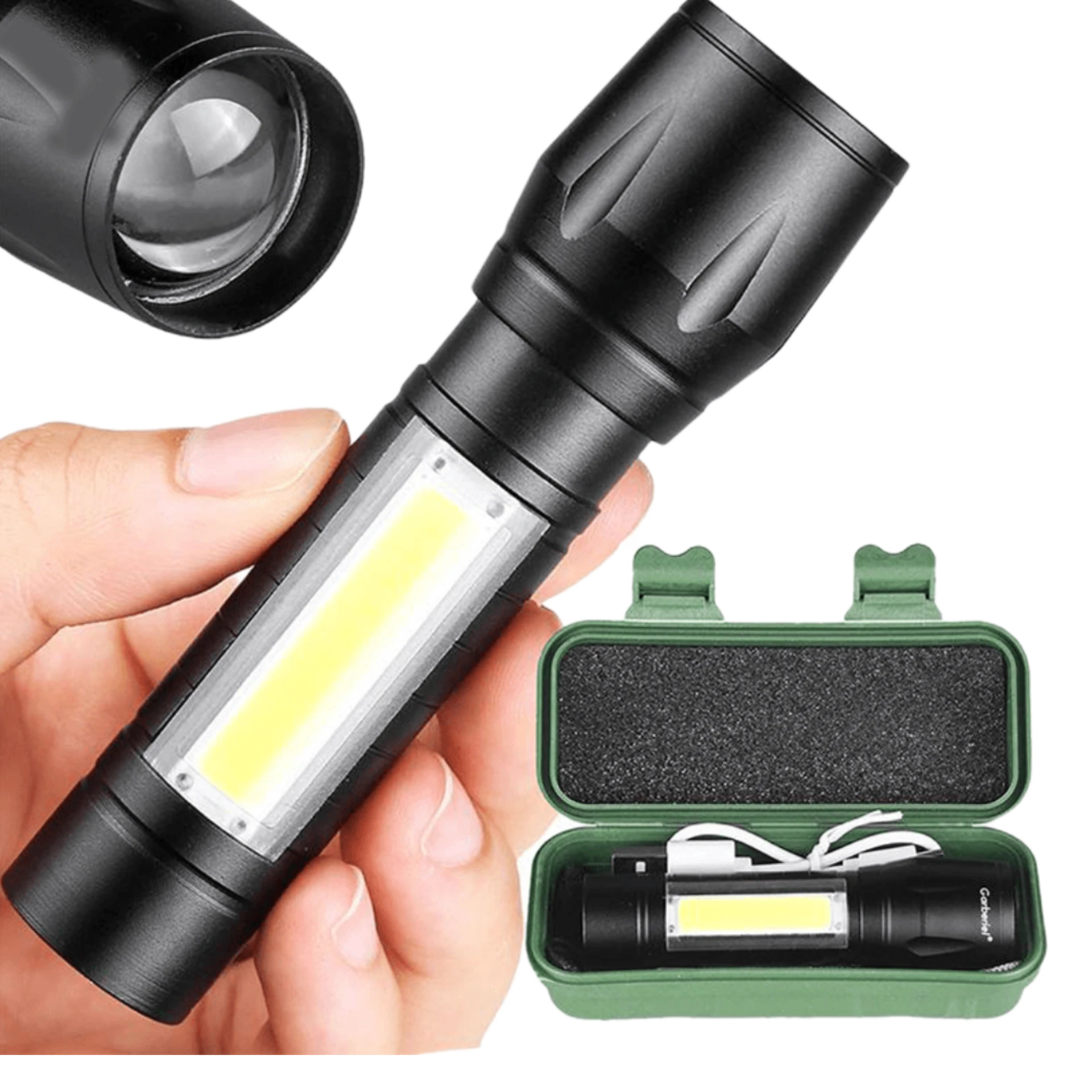 كشاف يد متعدد الاستخدام (قابل للشحن)